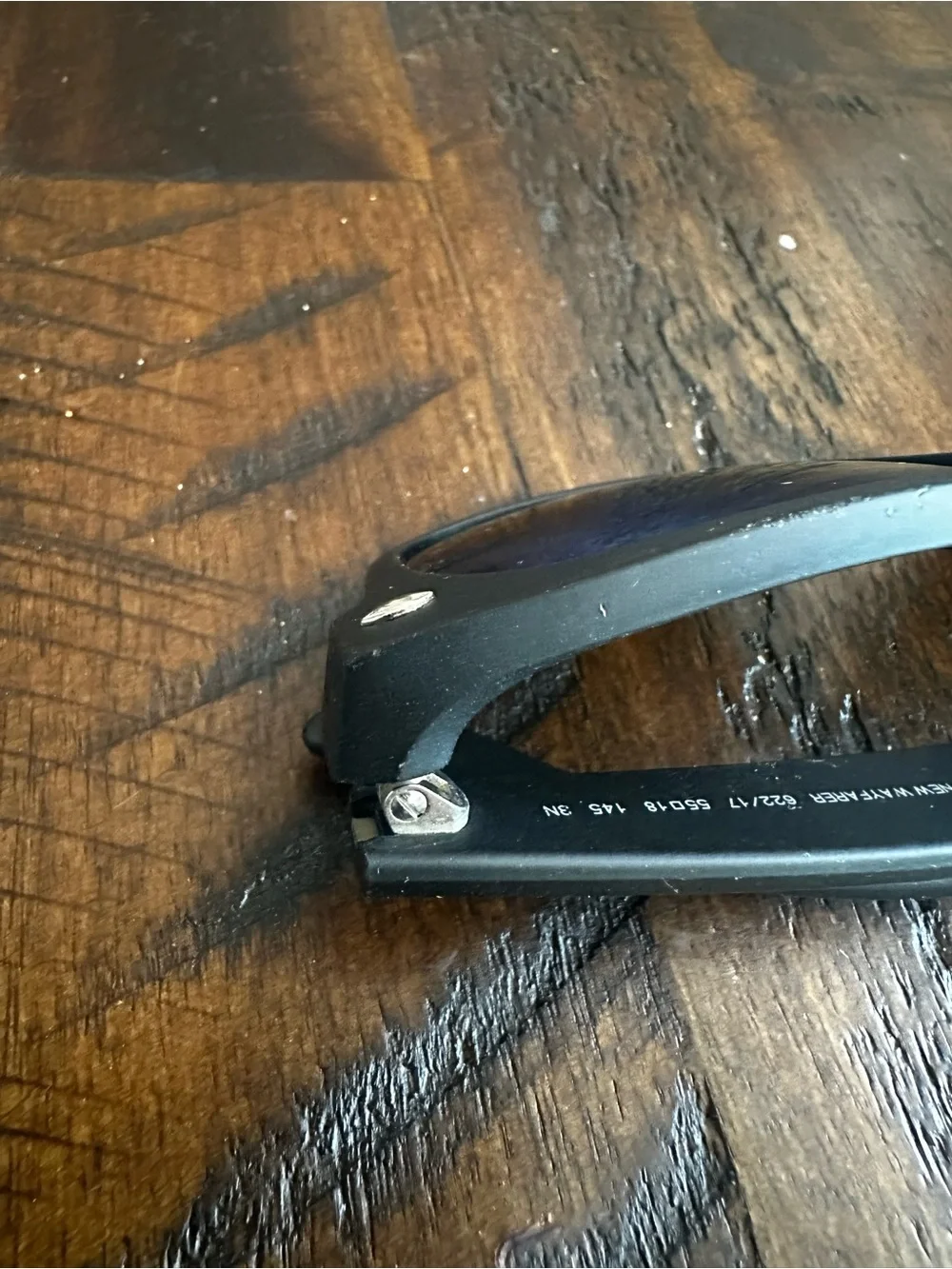Authentic Ray-Ban New Wayfarer Black Frame Sunglasses with Blue Mirrored Lenses